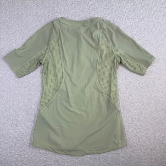ATHLETA womens Pacifica II Tee Rashguard Top light yellow/green size med - Picture 8 of 9